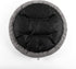 Love's cabin Round Donut Cat and Dog Cushion Bed, 20in Anti-Slip & Water-Resistant Bed, Washable Luxury Gray