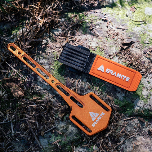Granite XE Bike Bottle Cage Mount Strap for Tools and Inner Tubes (Orange)