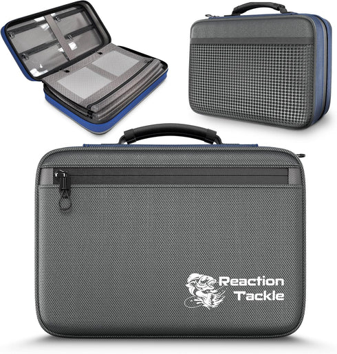 Reaction Tackle Deluxe Bait Binder - Salt Water Resistant with 4 Single & 2 Double Pocket Sleeves for Bait Storage
