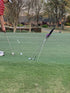 V-Shaped Golf Club Stand, Durable Stainless Steel, Keeps Clubs Clean, Dry & Visible, Easy to Carry Holder