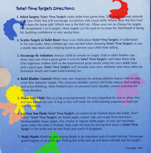 Toilet Targets Training Products for Boys