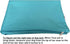 Do It Yourself DIY Pet Bed Pillow Duvet Cover for Medium 37"X29" Dog or Cat, Vibrant Peacock Blue - Cover only