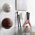 Wallniture Sporta Wall Mount Ball Storage, Metal White Rack for Basketball, Football, Soccer Balls Organization