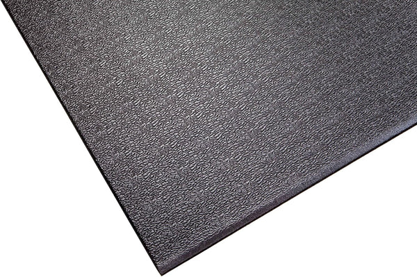 Supermats Heavy Duty Equipment Mat 20GS, Black, Made in U.S.A. for Indoor Cycles, 2 Feet x 3 Feet 10 In