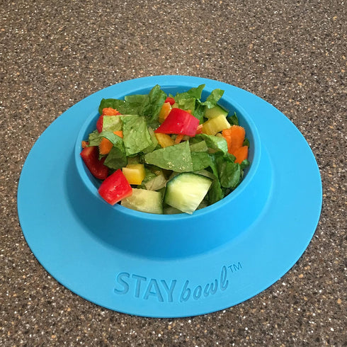Tip-Proof Bowl for Small Pets - Sky Blue - Large 3/4 Cup Size for Guinea Pigs and More