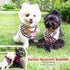 Soft Washable Plaid Bandanas for Dogs and Cats, Adjustable Triangle Bib Scarfs for Boy Girl Dogs (Brown&Blue)