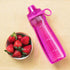 Pogo Plastic Water Bottle with Chug Lid and Carry Handle - Reusable, BPA Free, 18oz, 32oz, 40oz, 64oz