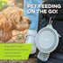 Collapsible Dog Slow Feeder Bowl, Portable Silicone Travel Bowl for Food & Water, Slow Eating for Large, Medium, & Small Sized Breeds, Anti-Choking, BPA-Free, Dishwasher Safe (Periwinkle)
