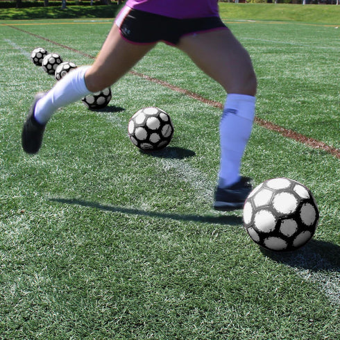6 Pack GoSports Fusion Soccer Ball with Premium Pump - Choose Your Size