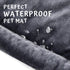 Allisandro Waterproof Dog Bed, Washable Crate Pad, Durable Soft Mattress, Anti-Slip for Dogs, Grey 47.2 x 27.6 Inches