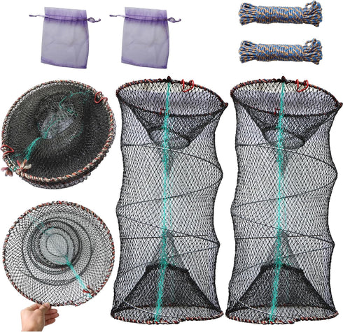 2PCS or 1PCS Crab Trap Fish Trap Minnow Trap Lobster Trap Crab
