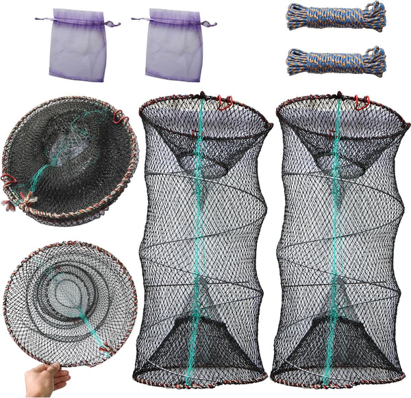 2PCS or 1PCS Crab Trap Fish Trap Minnow Trap Lobster Trap Crab