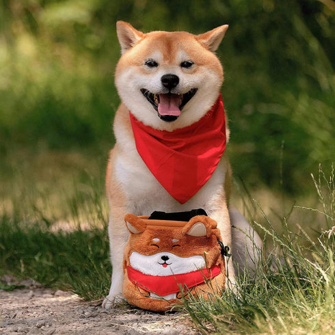 Wildy Dog Treat Pouch - Easily Carries Pet Toys, Kibble, Treats, Poop Bag Dispenser, Ideal for Puppy Training