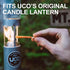 UCO 9-Hour White Candles for UCO Candle Lanterns and Emergency Preparedness