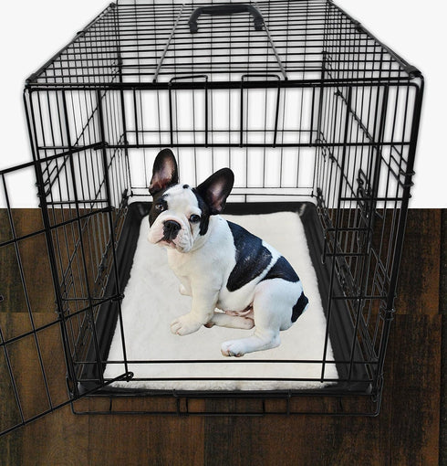 Bone Dry Faux Fur Pet Cage Liner, X-Large - 22 x 36", Cranberry