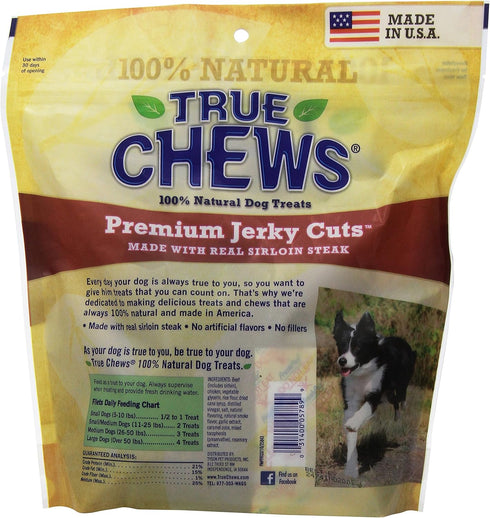 True Chews Premium Jerky Cuts Dog Treats - Sirloin Steak, 22 Ounce
