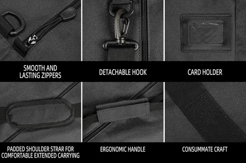 Snowboard Bag for Transporting Snowboard Up to 165 cm & Extras, Waterproof for Men, Women, Youth