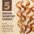 Mighty Paw Naturals Curly Bully Sticks for Dogs - Grass Fed Beef Chews, 6” Single Ingredient, 5 Pack