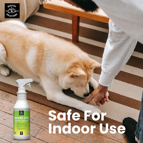 Potty Training Spray for Dogs - Dog Pee Spray with Marking Scent - Go Here Puppy Pee Prevention Spray - Formulated for Indoor & Outdoor Use - Made in USA, 32 Oz Spray Bottle
