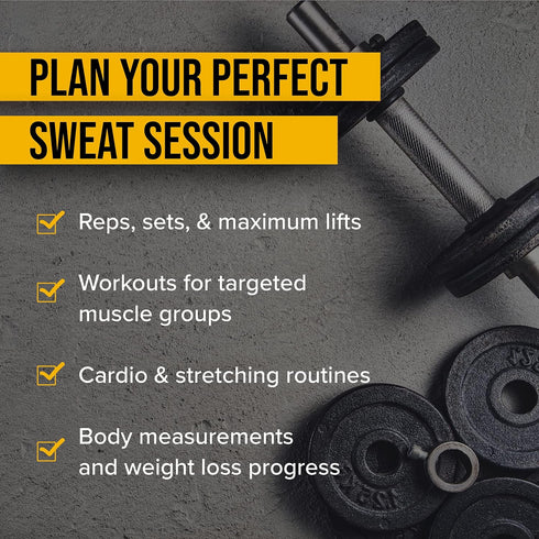 NewMe Fitness Journal for Women & Men - Food & Workout Planner Log Book for Weight Loss and Muscle Gain