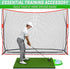GoSports All-Weather Golf Ball Tray - 70 Ball Capacity, Compatible with All Hitting Mats in Black or Green