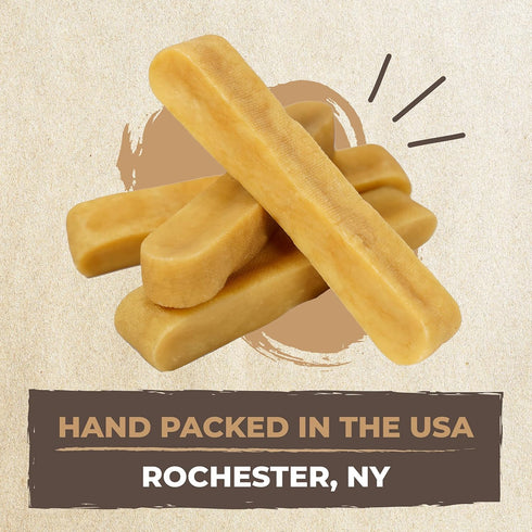Mighty Paw Yak Cheese Chews for Dogs - All Natural Long Lasting Treats, Odorless, 4 Pack