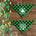 St. Patrick's Day Dog Bandana - Holiday Buffalo Plaid Scarfs for Small, Medium, Large Dogs