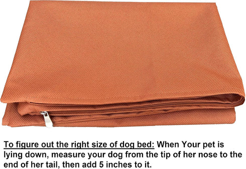 Do It Yourself DIY Pet Bed Pillow Duvet Waterproof Cover for Dog or Cat in Medium 37"X29" - Cover only