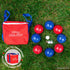 Play Platoon Bocce Ball Set, 84mm/90mm/100mm, 8 Premium Bocce Balls, Carry Bag & Measuring Rope