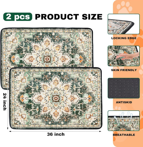 72'' 72" 1 PatiencET Washable Pee Pads for Dogs Cat Litter Mat x Super Absorbent Leakproof Reusable Puppy Pads Pcs