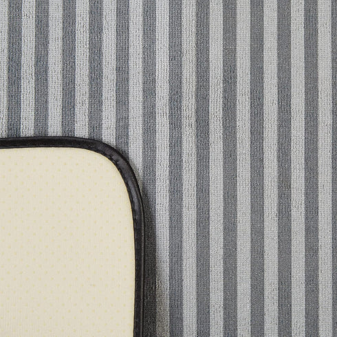 Bone Dry Striped Pet Cage Mat, XX-Large - 30 x 45 inches, Gray