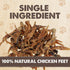 Mighty Paw Naturals Chicken Feet Dog Treats (30 Pack) | 100% Natural Dehydrated Chicken Feet for Dogs