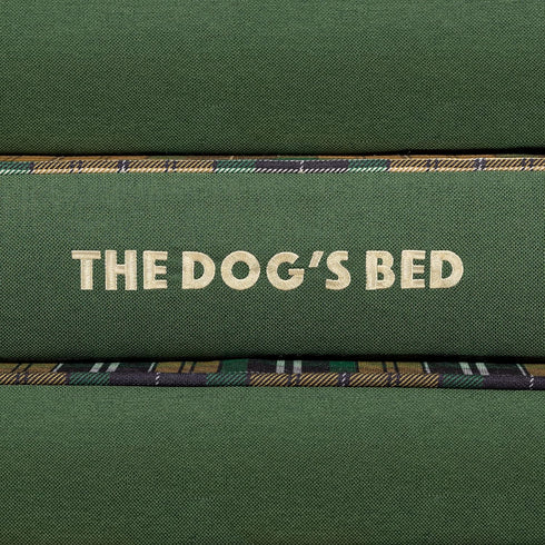 Replacement Outer Cover for The Dog's Bed Orthopedic, Medium, Washable Fabric, Green Tartan
