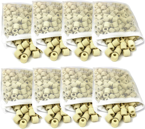 Ceramic Filter Media Bio Filter Rings 0.7lb / 2lb / 4lb / 8lb (8lbs)