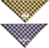 Dog Easter Bandana, 2 Pack Buffalo Plaid Puppy Scarf with Designer Painting