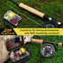 PLUSINNO Fly Fishing Flies Kit, 26/78Pcs Handmade Trout Bass Fishing Gear with Dry/Wet Flies, Streamers, Fly Box