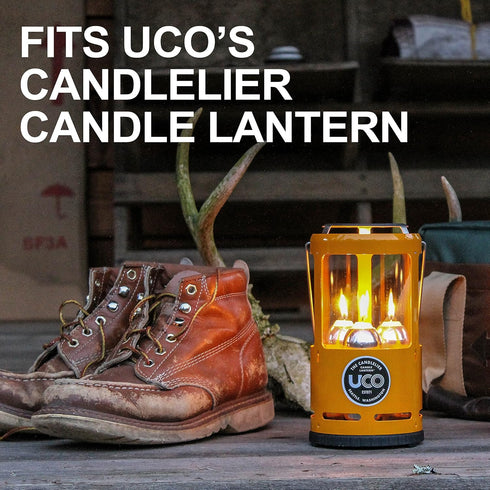 UCO 9-Hour White Candles for UCO Candle Lanterns and Emergency Preparedness