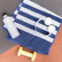 Luzia Striped Workout Towel for Sweat, Pack of 4, Premium Quality 100% Turkish Cotton for Gym