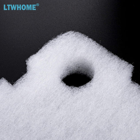LTWHOME Compatible Floss Pad Replacement for 500 GPH Aquarium Canister Filter, Pack of 30