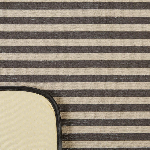 12x18, Bone Dry Machine Washable, Ultra Absorbent Pet Mat, Brown Stripe