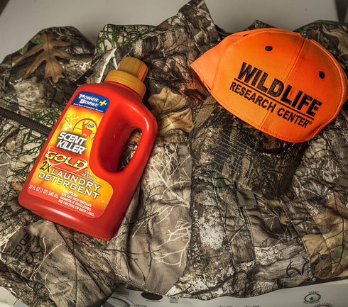Eliminator,32 Ounces,(Pack 2) Scent Killer Gold Scent Free Laundry Detergent for Hunting Gear with Power Boost Plus