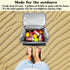Insulated Cooler Bag with Bluetooth Speakers, Holds 24 Cans, Rechargeable Battery for iOS & Android, Leakproof