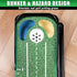 CHAMPKEY Professional Hazard Golf Putting Green Come with Golf Putting Gates and Putting Mirror - Progressive Slope