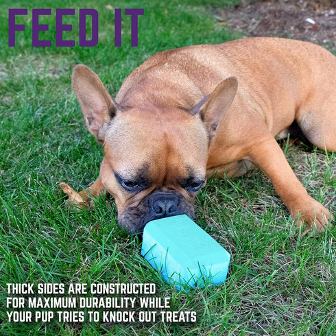Chew King Premium Dog Toy, Medium, Durable Natural Rubber Fillable Toy for Frozen Feeding, All Breed Sizes