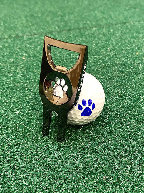 Players Golf Divot Tool, 6 in 1 Multi Purpose Tool with Ball Marker, Alignment Golf Ball Markers, Bottle Opener