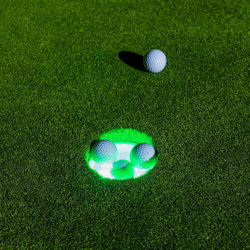 GoSports 3 Pack Light Up Golf Hole Lights - Great for Low Light Golf Play, Putting Practice, Chipping Practice and More