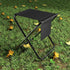 Simple Deluxe Camping Stool, Protable Folding Compact Lightweight Stool for Outdoor Footrest Collapsible Chair