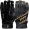 Franklin Sports 28360F1 Supratak Football Receiver Gloves - Black/Chrome Adult Small