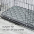 Dog Crate Mats, Soft Washable Kennel Pads with Anti-Slip Bottom for Large Medium Dogs, 35x22, Grey