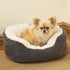 40 Winks Oval Sleepers, Grey Jumbo Cord/Plush 25" Pet Bed